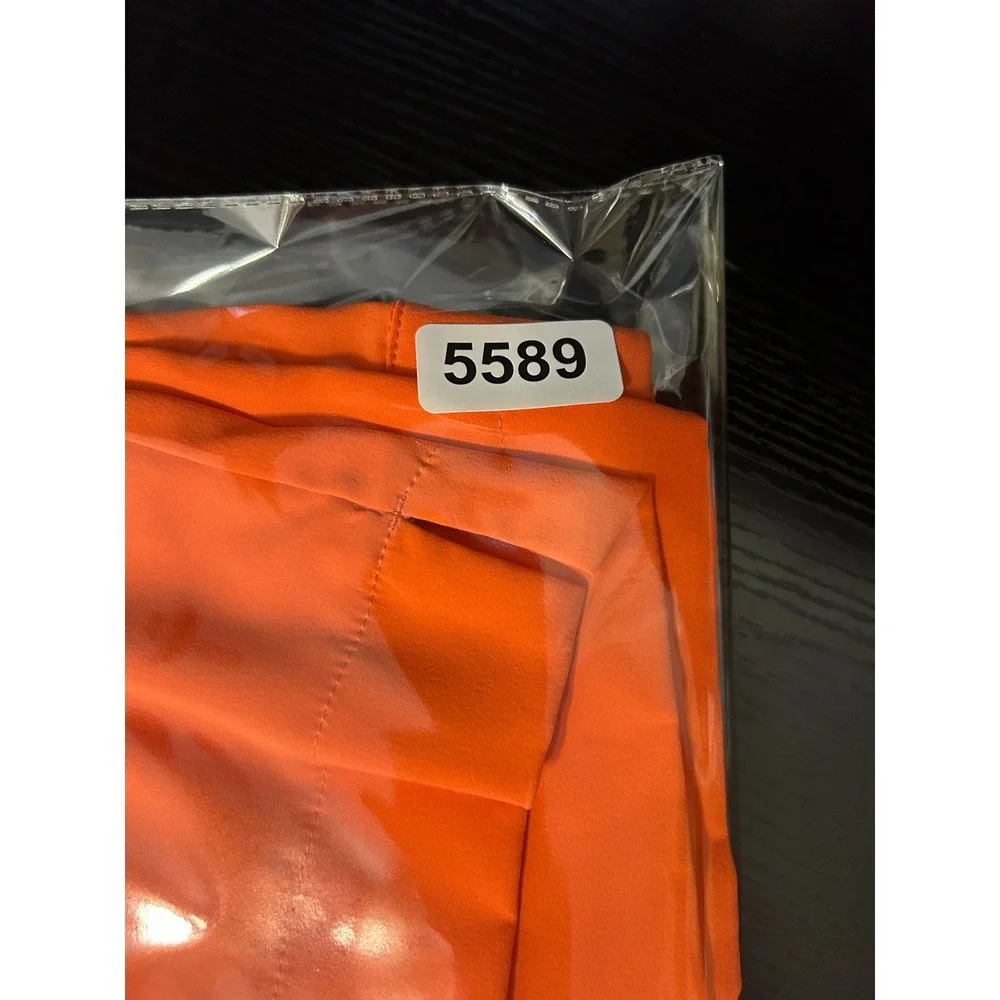 Nike Golf Tour Performance Golf Shorts Womens 10 Orange Dri-FIT Athletic Outdoor